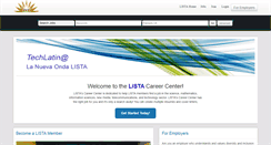 Desktop Screenshot of listacareercenter.com