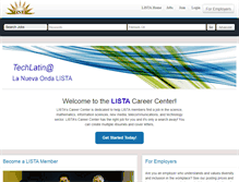 Tablet Screenshot of listacareercenter.com
